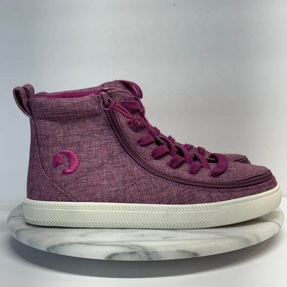 Billy High Top Shoes Woman's 6.5 Purple Zip Special Needs Comfort Zip Support - Picture 4 of 10